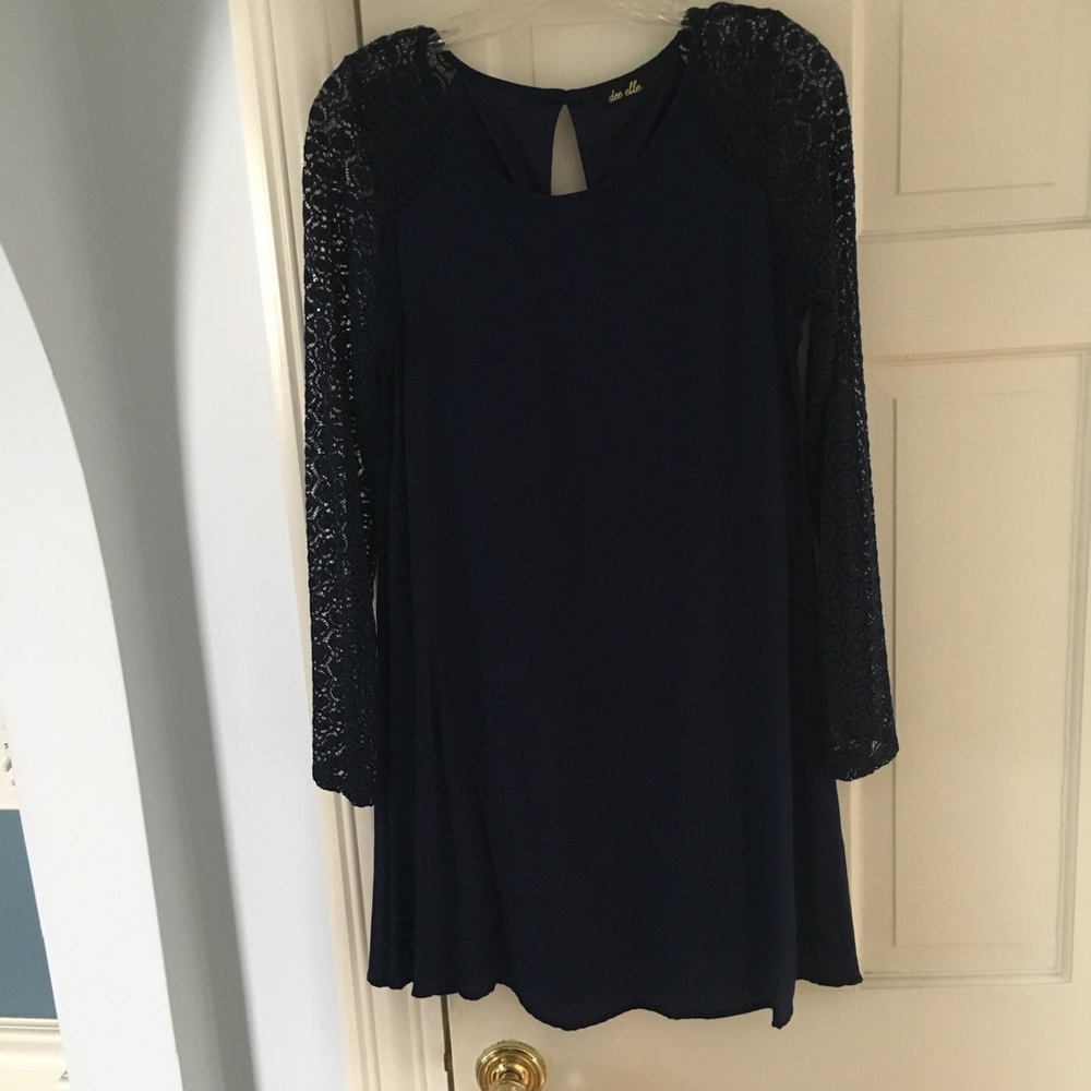 Blue A-Line dress