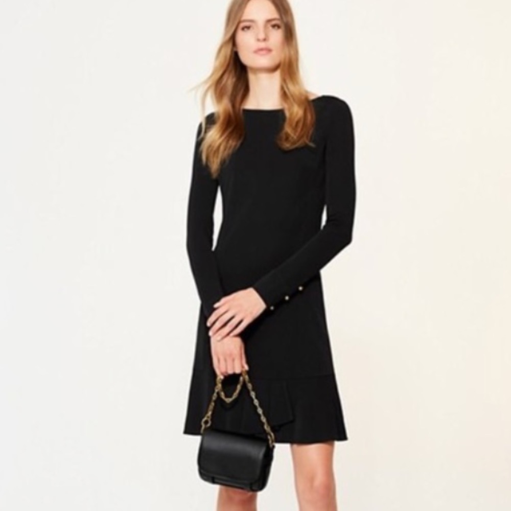 NWT! Tory Burch 'Foster' Ruffle Hem Shift Dress