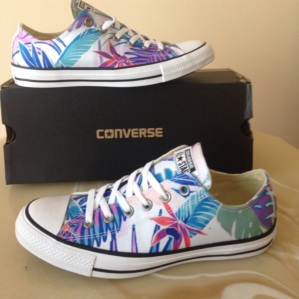 NWT women's Converse All Star Tropical Print - Picture 3 of 8