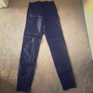 Faux leather leggings