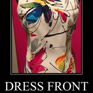 A colorful abstract design dress by AGB dress S.