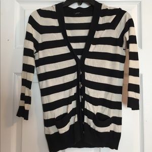 Black and White J.Crew Cardigan