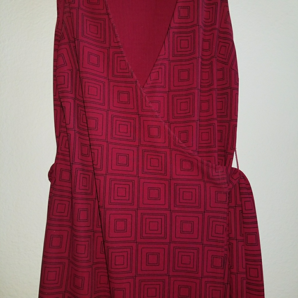 Red Express Wrap Dress - Picture 2 of 4