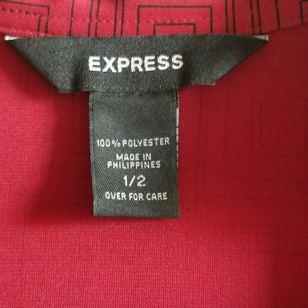 Red Express Wrap Dress - Picture 3 of 4