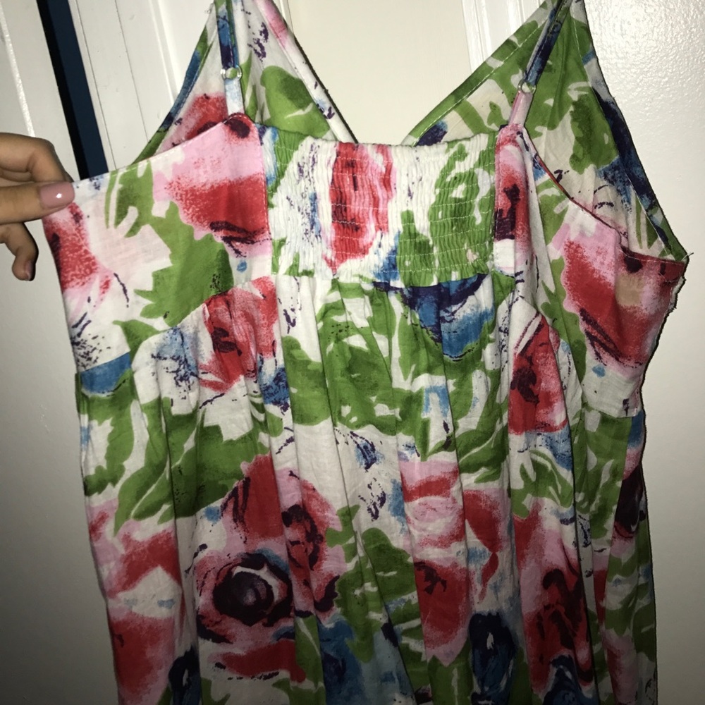 Multicolored Rose Sundress - Picture 3 of 4