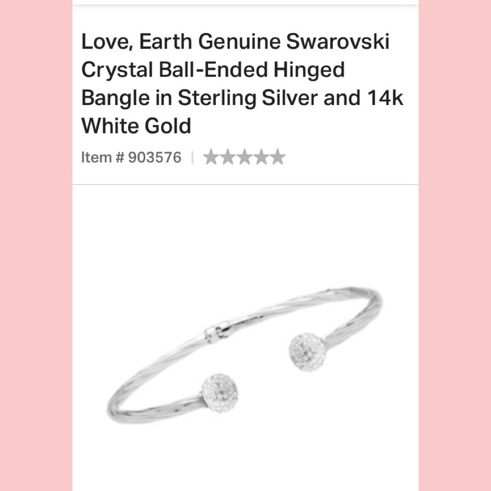 14k white gold bangle