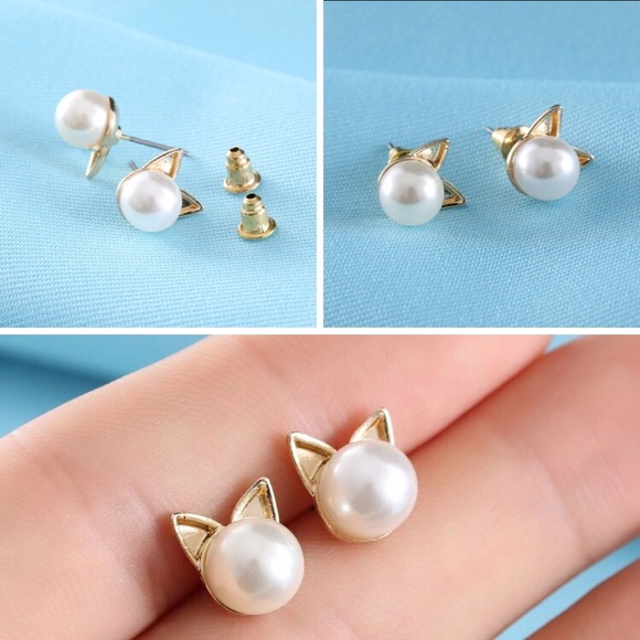 🆕 "Here Kitty Kitty" Stud Earrings - Picture 3 of 3