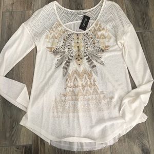 NWT Miss Me long sleeve top