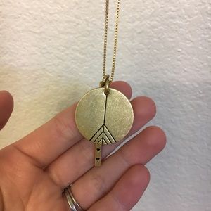 Gold madewell necklace