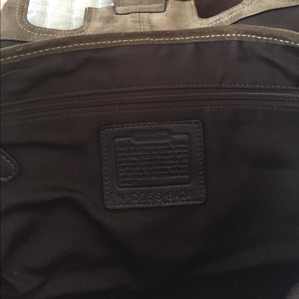 Suede Coach Bag - Picture 2 of 4