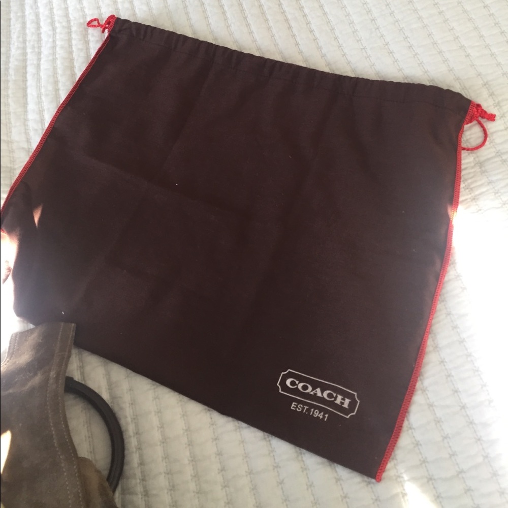 Suede Coach Bag - Picture 4 of 4