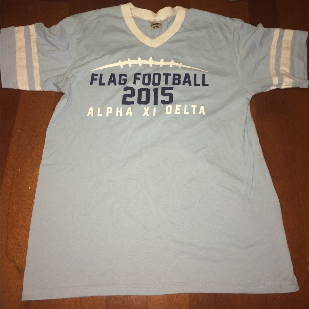 Alpha Xi Delta flag football shirt