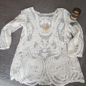 Anthropologie lace blouse
