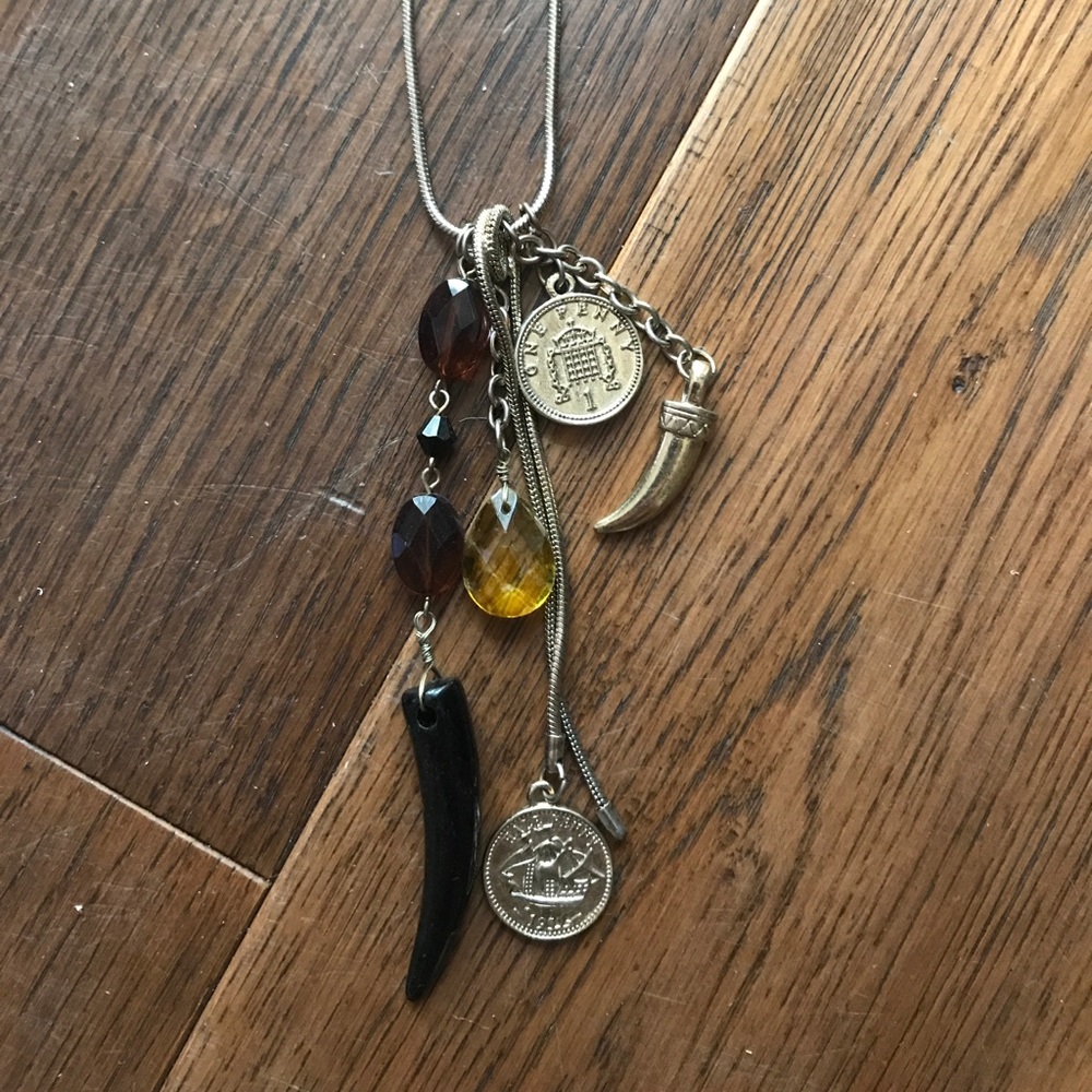 Long dangly necklace