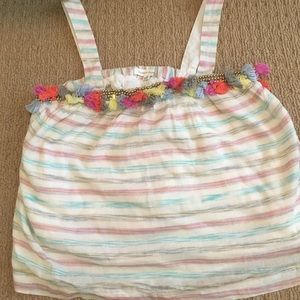 Pom Pom multi colored top