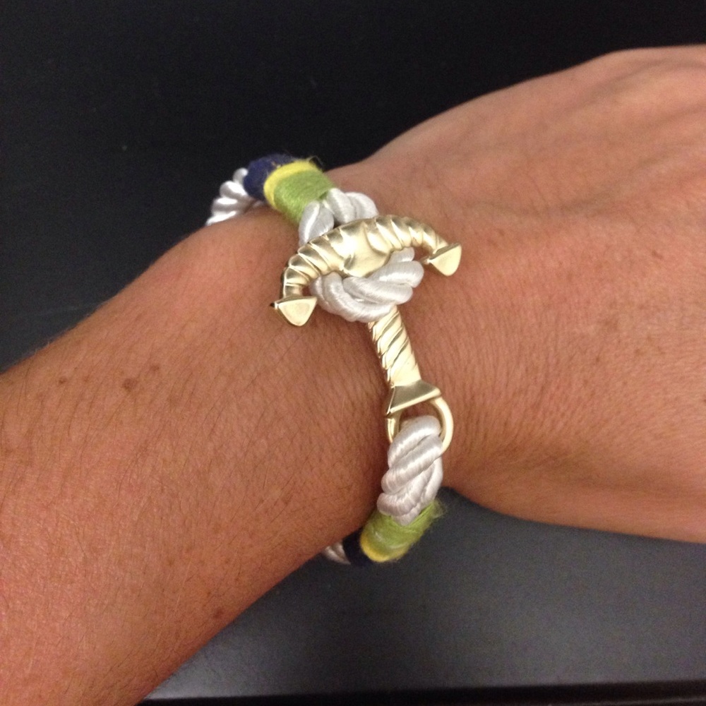 Rope and anchor bracelet