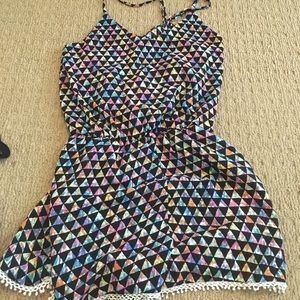 Multi colored romper