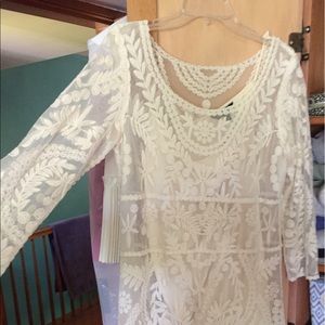 Cream Lace Dress