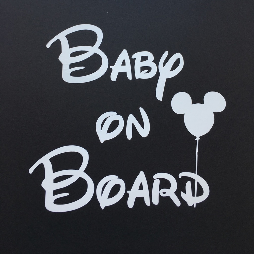 🛍Baby on Board Disney Car Decal