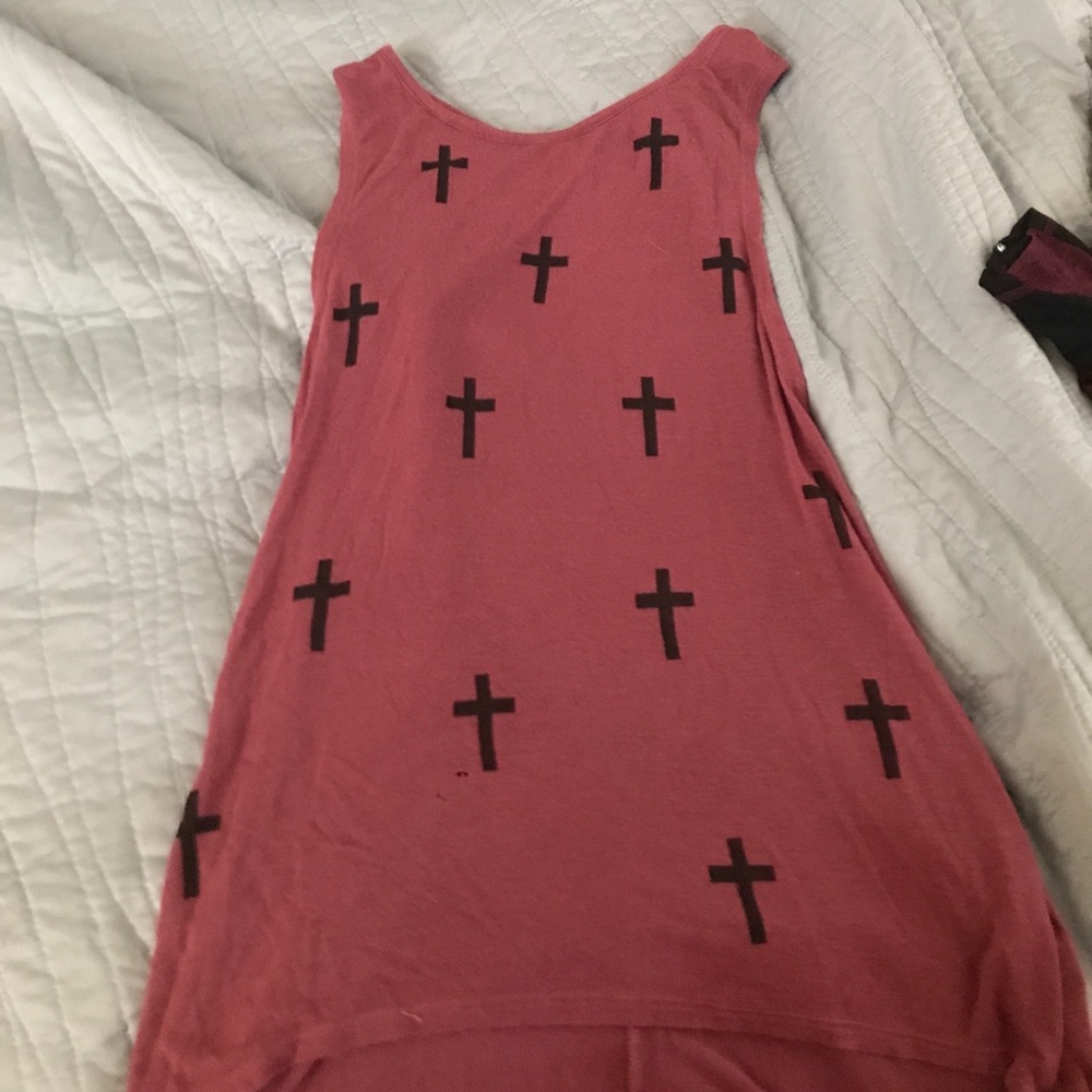 backless flowy burgundy top