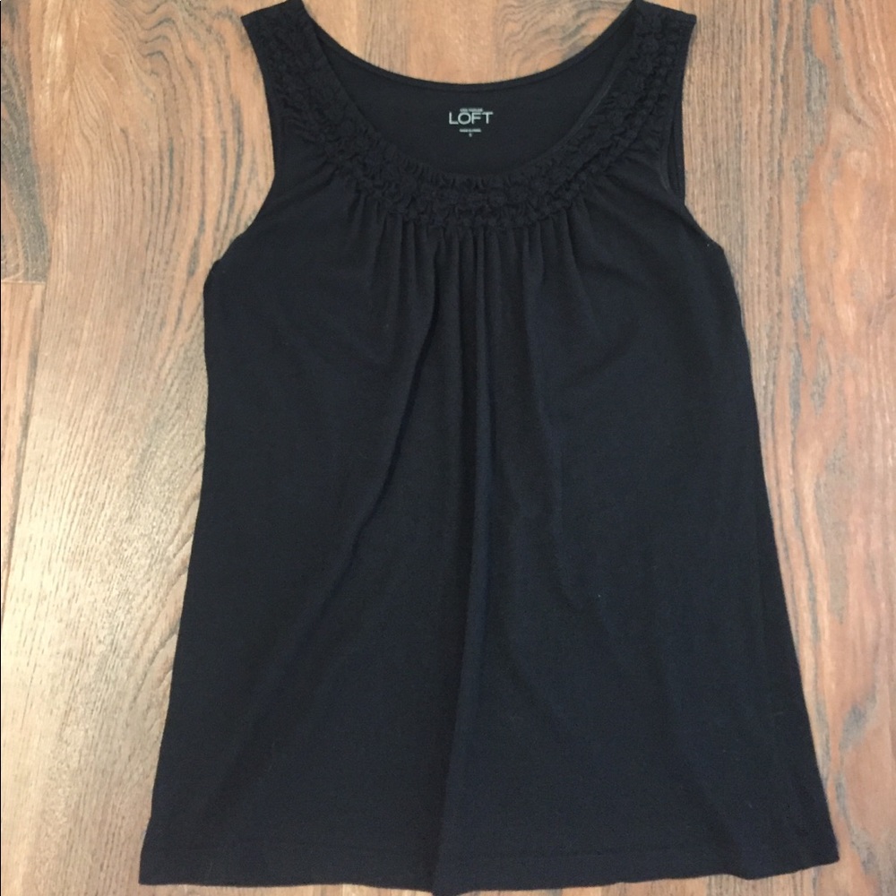 Ann Taylor Loft Black Tank