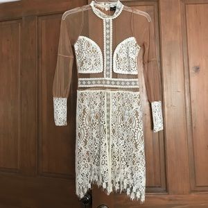 For Love and Lemons white lace dress