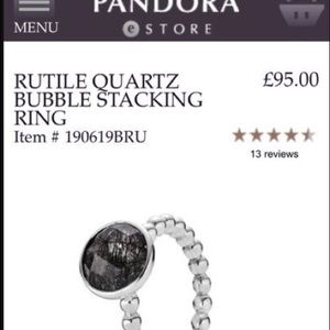 Black pandora ring 💍