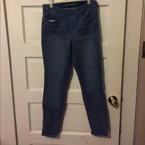 Medium wash Land's End skinny jeans