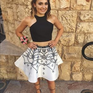 Rachel Allan 4111 Two Piece Homecoming Dress