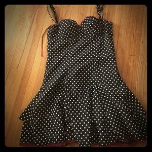 Corset polka dot dress