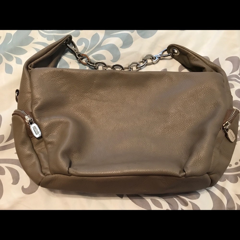 Prüne Tan hobo purse with chain strap