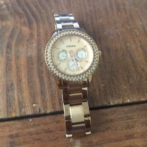 Fossil Carissa Rose Gold Stainless Steel Watch
