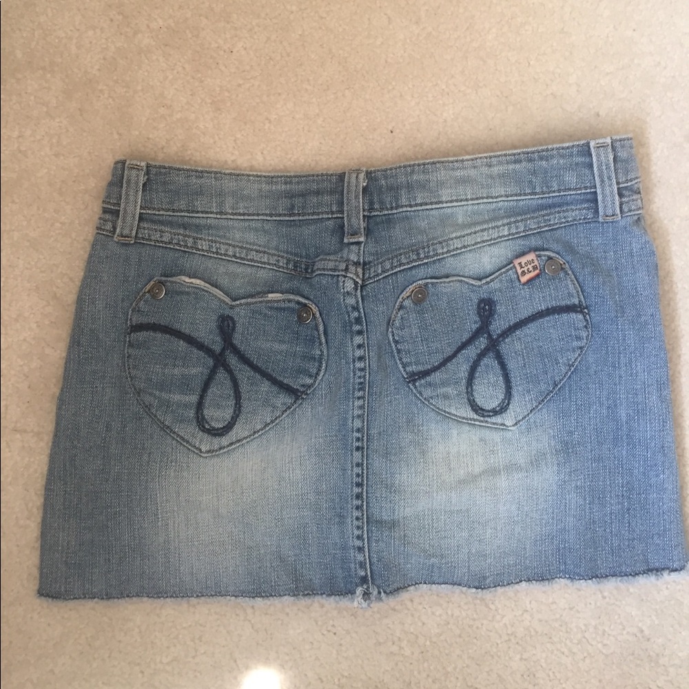 Juicy couture denim skirt