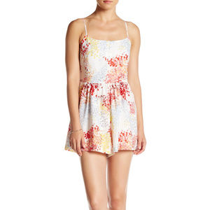 Jack Floris Gathered Floral Romper
