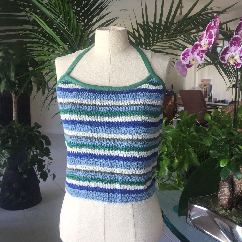 Tommy Hilfiger Crochet halter top