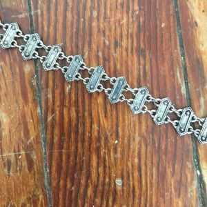 Silver armor Choker