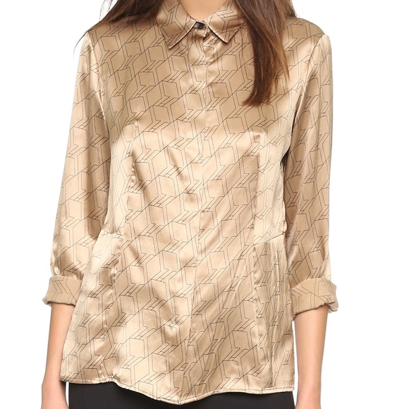 $370 RAG & BONE SILK SHIRT - Picture 2 of 8