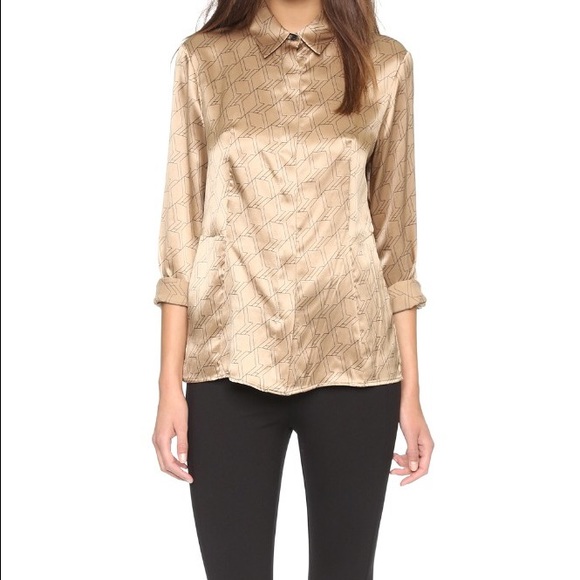 $370 RAG & BONE SILK SHIRT - Picture 4 of 8