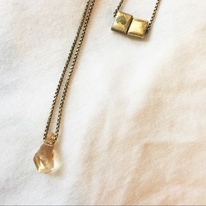 Alex & Ani Champagne Crystal Necklace