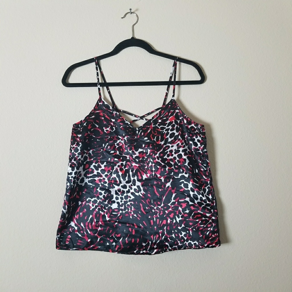 Silky Animal Print Top