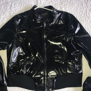 Black Patent Leather Jacket