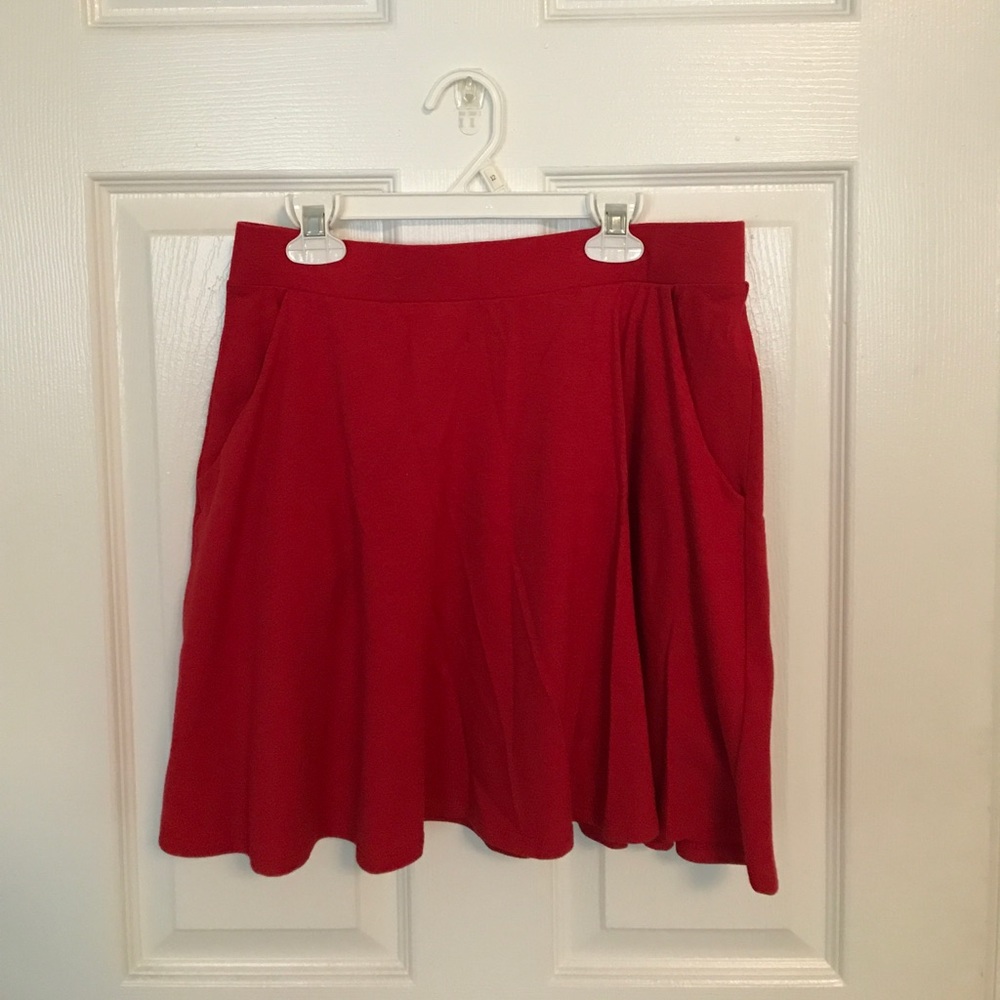 Red Skater Skirt