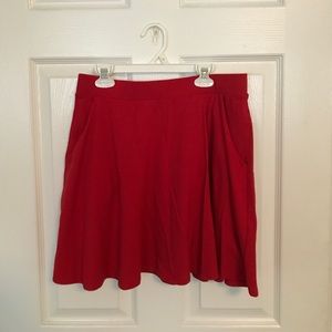 Red Skater Skirt