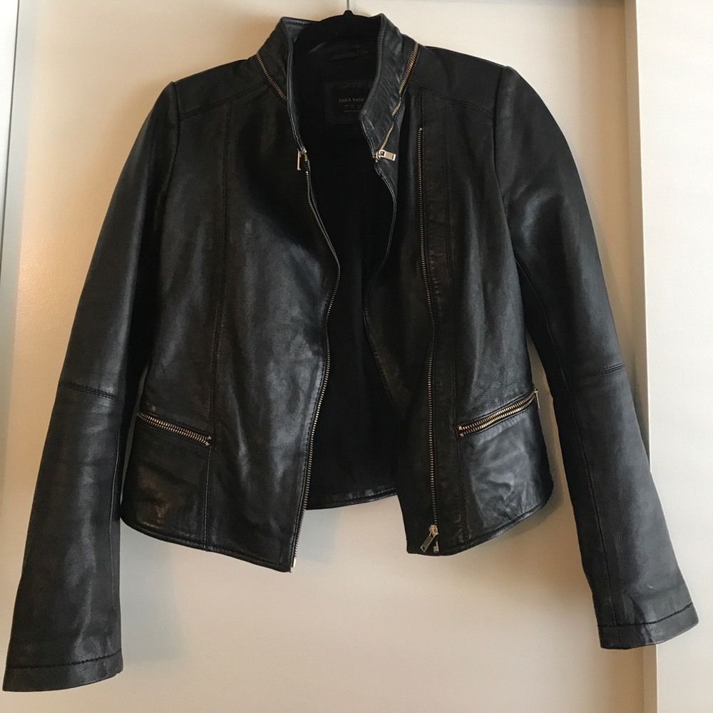 ZARA Black Leather Jacket