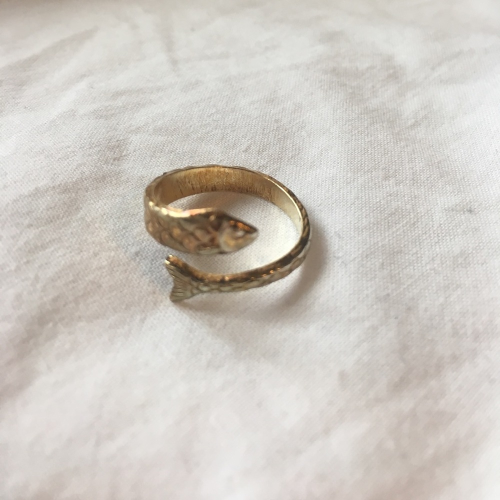 Alex & Ani Fish Spoon Ring