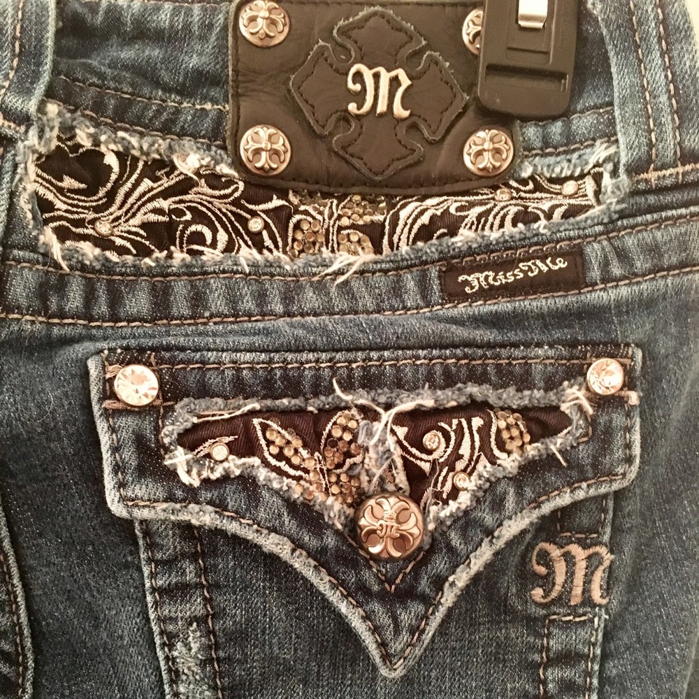 Miss Me Enchanted Butterfly Bootcut Jeans
