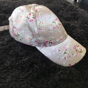 Tan Floral Dad Hat