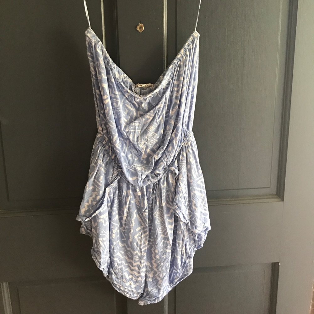 BILLABONG Blue and white romper