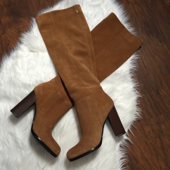 Sam Edelman Shoes - Sam Edelman Victoria Camel Suede Slouch Boot 8.5M