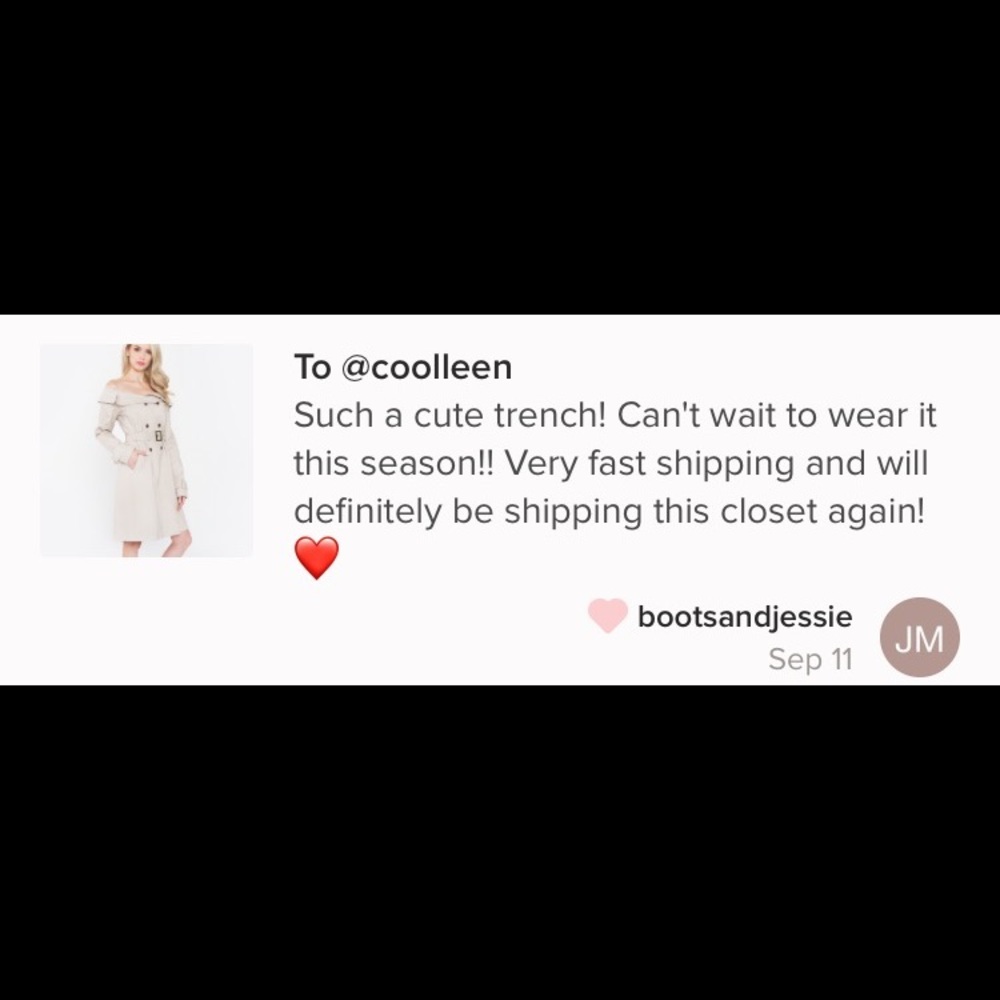 🆕Sugarlips Off the Shoulder Trench Coat - Picture 8 of 8